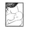 Stupell Industries Mother Nursing Child Portrait Minimal Black White Framed Giclee Art